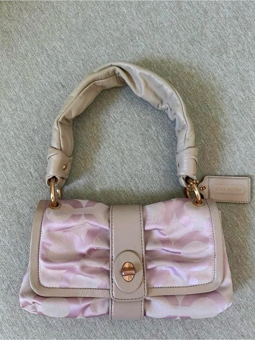 DO NOT PURCHASE DISO y2k Pink Coach Parker Pleated Bow Bag